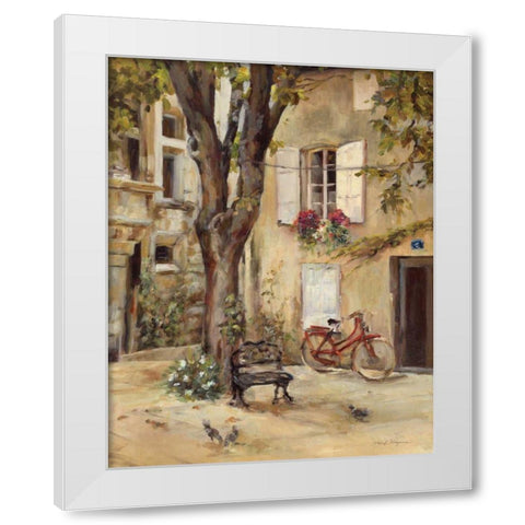 Provence Village I White Modern Wood Framed Art Print by Hageman, Marilyn