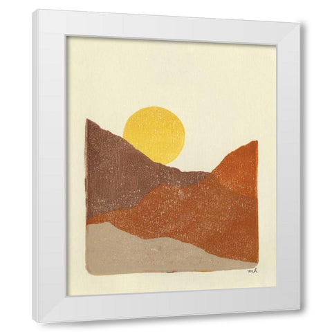 Sedona II White Modern Wood Framed Art Print by Hershey, Moira