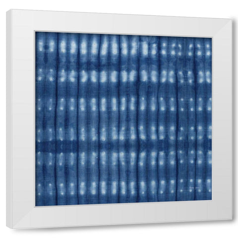 Shibori Square II White Modern Wood Framed Art Print by Green, Nancy