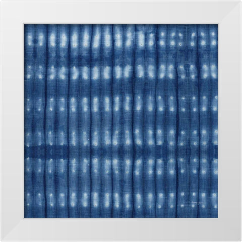 Shibori Square II White Modern Wood Framed Art Print by Green, Nancy
