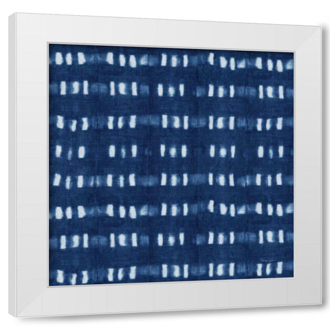 Shibori Square IV White Modern Wood Framed Art Print by Green, Nancy