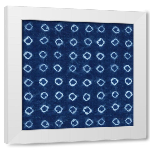 Shibori Square XI White Modern Wood Framed Art Print by Green, Nancy