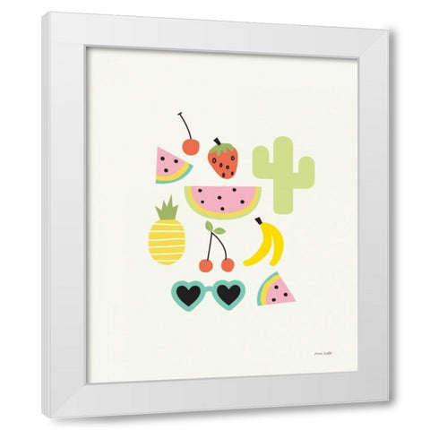Summer Daze II White Modern Wood Framed Art Print by Kelle, Ann