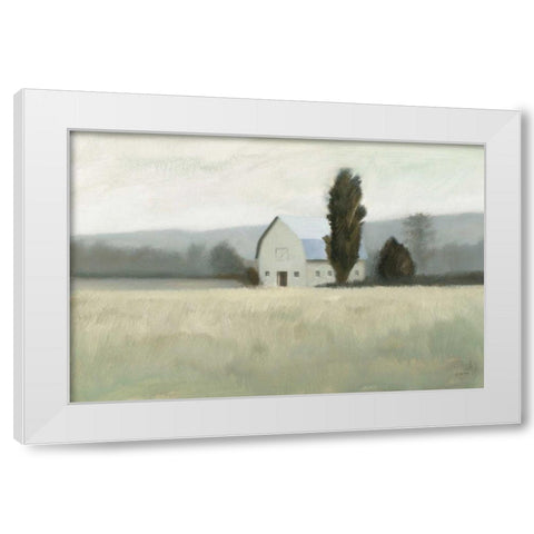 Quiet Valley White Modern Wood Framed Art Print by Wiens, James