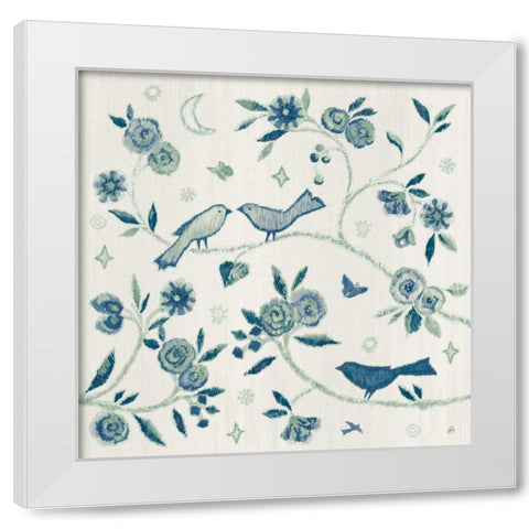 My Bohemian Life IV Navy White Modern Wood Framed Art Print by Brissonnet, Daphne