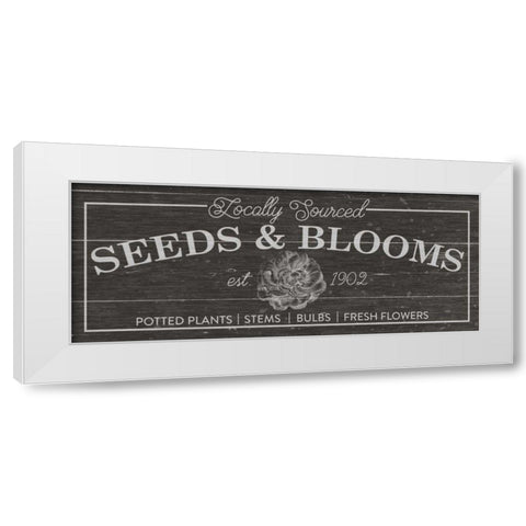 Flower Market II Dark Wood White Modern Wood Framed Art Print by Wild Apple Portfolio