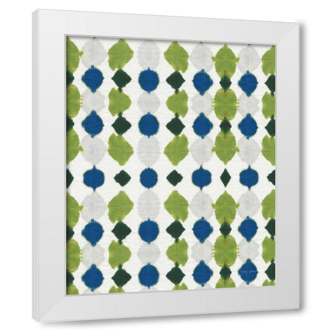 Watermark I Blue Green White Modern Wood Framed Art Print by Green, Nancy