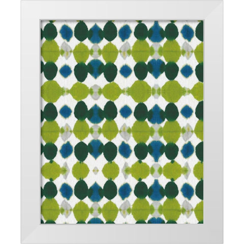 Watermark II Blue Green White Modern Wood Framed Art Print by Green, Nancy