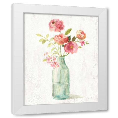 Full Bloom VI White Modern Wood Framed Art Print by Nai, Danhui