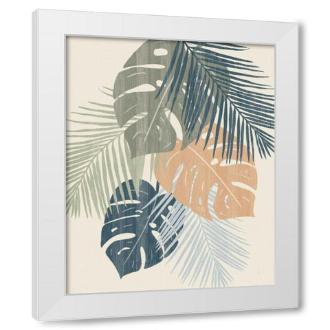 Monstera VI White Modern Wood Framed Art Print by Adams, Sarah