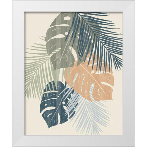 Monstera VI White Modern Wood Framed Art Print by Adams, Sarah