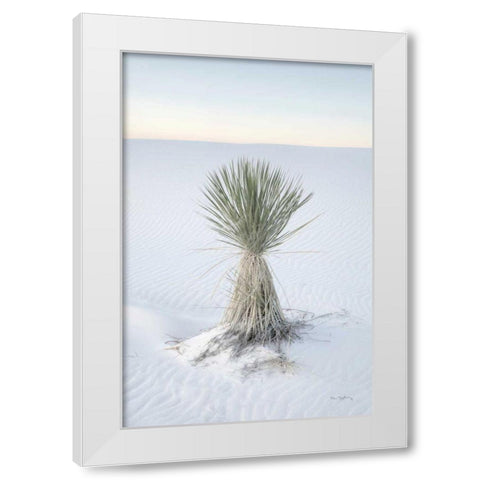 Yucca in White Sands National Monument White Modern Wood Framed Art Print by Majchrowicz, Alan