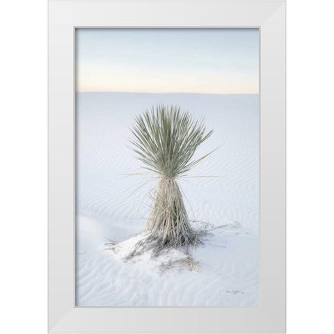 Yucca in White Sands National Monument White Modern Wood Framed Art Print by Majchrowicz, Alan
