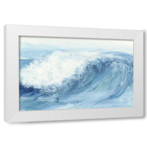 In the Blue V White Modern Wood Framed Art Print by Paschke, Chris