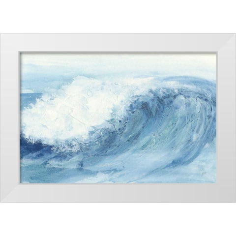 In the Blue V White Modern Wood Framed Art Print by Paschke, Chris