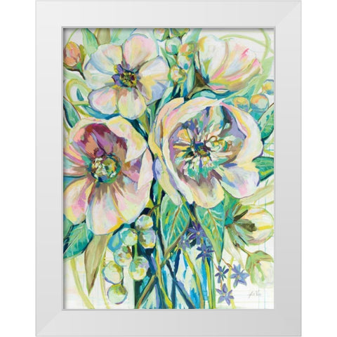 Engaging White Modern Wood Framed Art Print by Vertentes, Jeanette