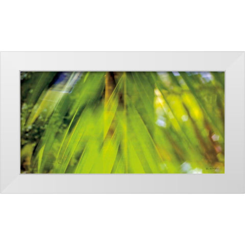 Palm Abstract White Modern Wood Framed Art Print by Goldstein, Ed