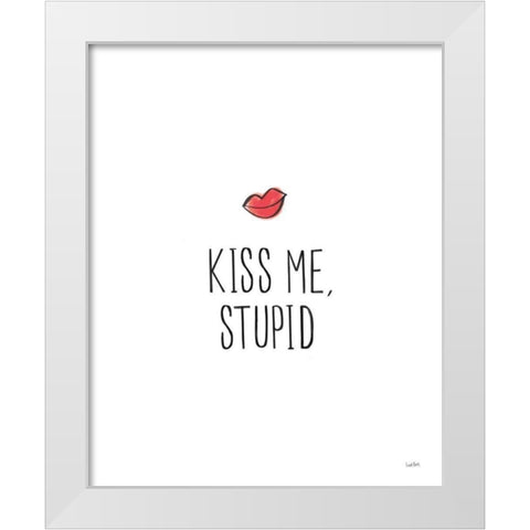 Valentines I White Modern Wood Framed Art Print by York, Leah