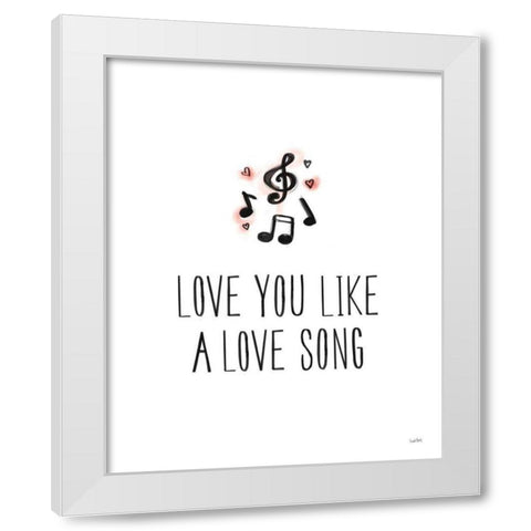 Valentines III White Modern Wood Framed Art Print by York, Leah