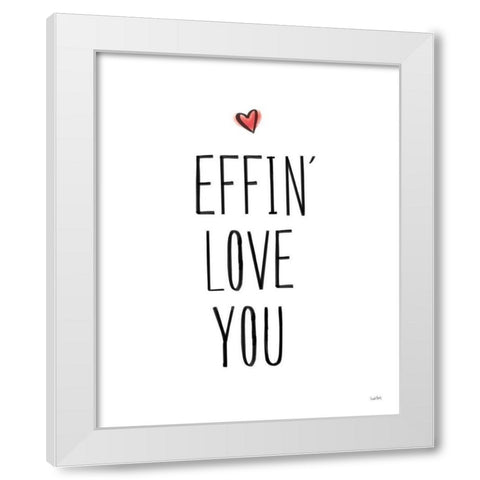 Valentines X White Modern Wood Framed Art Print by York, Leah