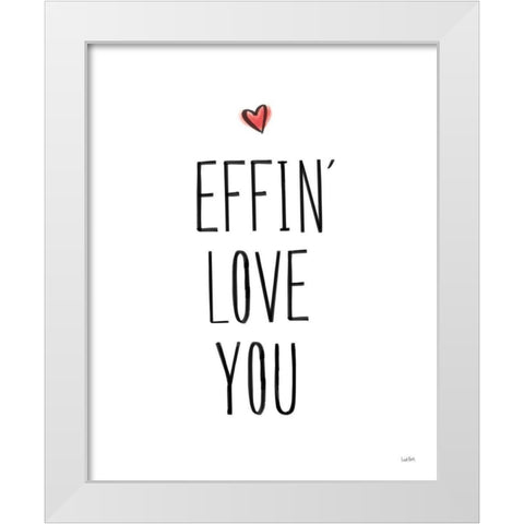 Valentines X White Modern Wood Framed Art Print by York, Leah