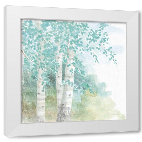Natures Leaves II No Gold White Modern Wood Framed Art Print by Grove, Beth