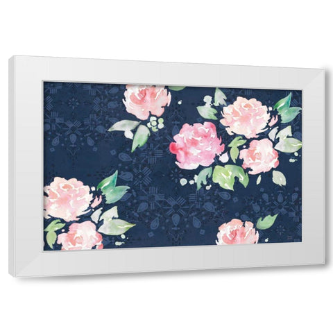 Moroccan Bouquet III White Modern Wood Framed Art Print by June, Dina