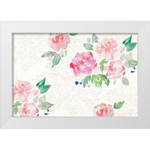 Moroccan Bouquet III Light White Modern Wood Framed Art Print by June, Dina