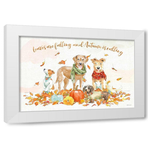 Harvest Dogs I White Modern Wood Framed Art Print by Grove, Beth