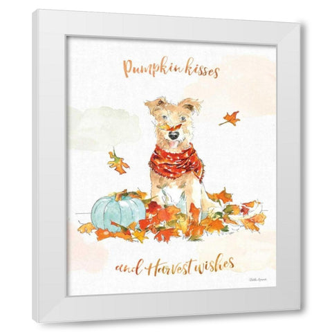 Harvest Dogs II White Modern Wood Framed Art Print by Grove, Beth