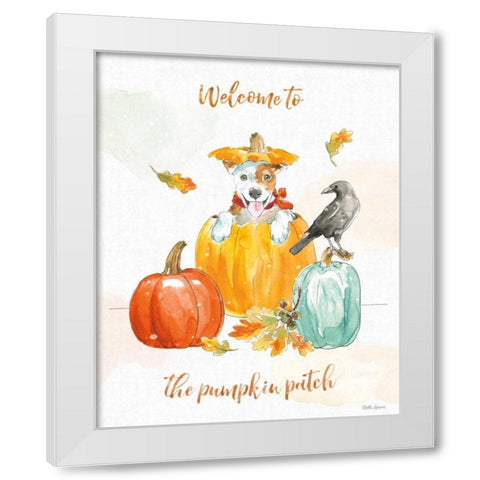 Harvest Dogs IV White Modern Wood Framed Art Print by Grove, Beth