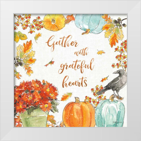 Harvest Dogs VI White Modern Wood Framed Art Print by Grove, Beth