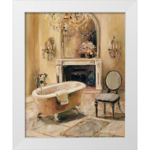 French Bath I White Modern Wood Framed Art Print by Hageman, Marilyn