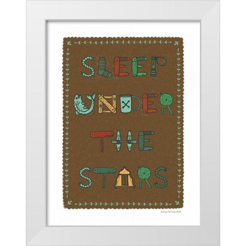 Sleep Under the Stars Dark White Modern Wood Framed Art Print by Snowdon, Alexandra