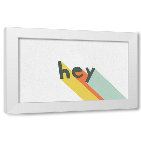 Rainbow Words VIII White Modern Wood Framed Art Print by Hershey, Moira