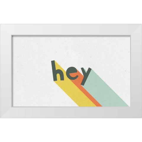 Rainbow Words VIII White Modern Wood Framed Art Print by Hershey, Moira