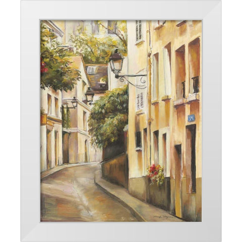 Montmartre II White Modern Wood Framed Art Print by Hageman, Marilyn