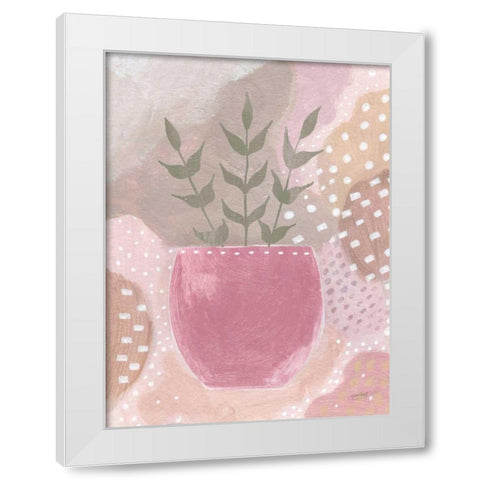 Sweet Love II Green Crop White Modern Wood Framed Art Print by Mack, Lynn