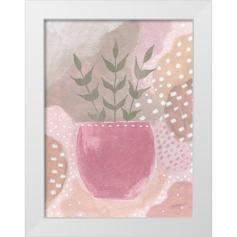 Sweet Love II Green Crop White Modern Wood Framed Art Print by Mack, Lynn