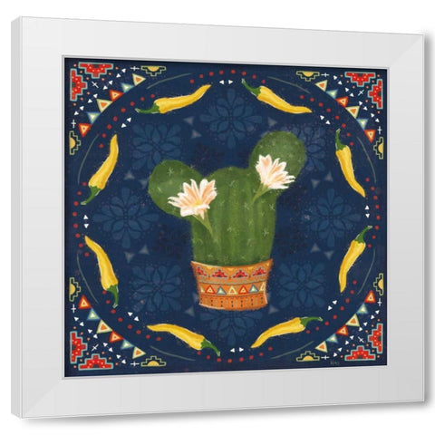 Tex Mex Fiesta IV Dark White Modern Wood Framed Art Print by Charron, Veronique