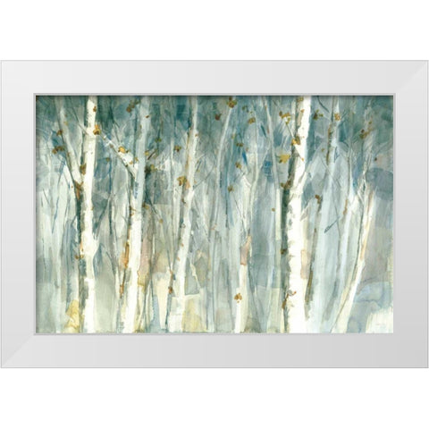 Meadows Edge II White Modern Wood Framed Art Print by Nai, Danhui