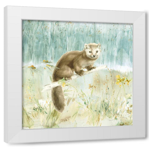 Meadows Edge V White Modern Wood Framed Art Print by Nai, Danhui