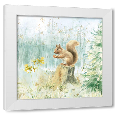 Meadows Edge VI White Modern Wood Framed Art Print by Nai, Danhui