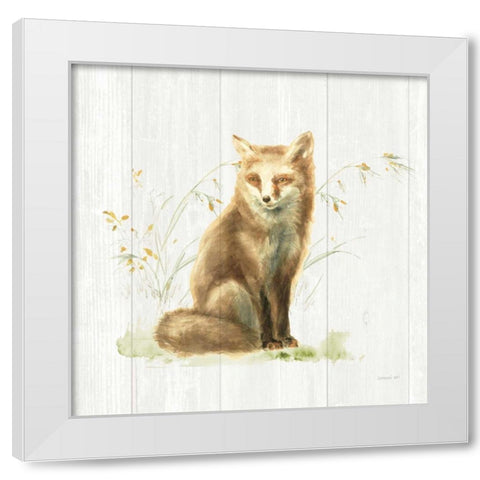 Meadows Edge IV on Wood White Modern Wood Framed Art Print by Nai, Danhui