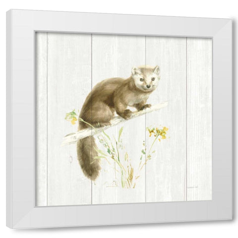 Meadows Edge V on Wood White Modern Wood Framed Art Print by Nai, Danhui