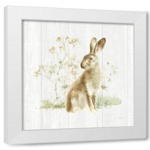 Meadows Edge VII on Wood White Modern Wood Framed Art Print by Nai, Danhui