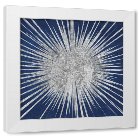 Sunburst I White Modern Wood Framed Art Print by Wild Apple Portfolio