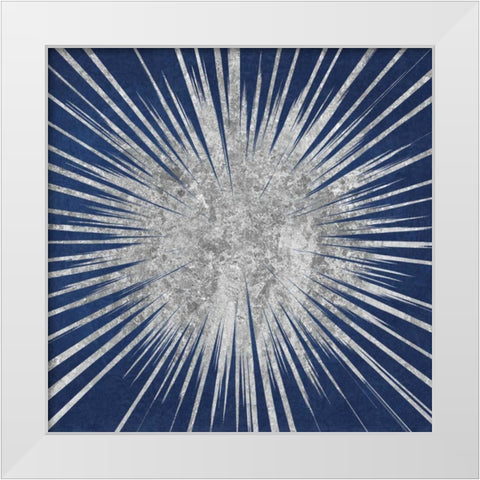 Sunburst I White Modern Wood Framed Art Print by Wild Apple Portfolio