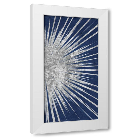 Sunburst III White Modern Wood Framed Art Print by Wild Apple Portfolio