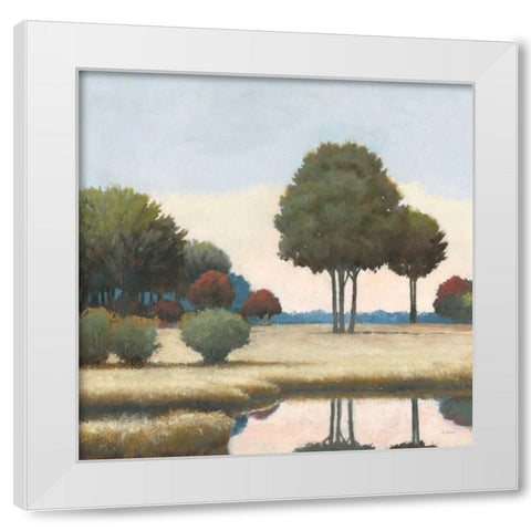 By the Waterways II White Modern Wood Framed Art Print by Wiens, James